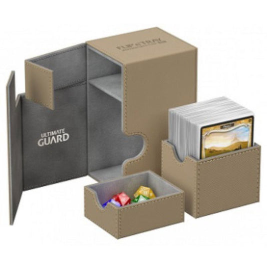 Ultimate Guard Flip N Tray Deck Case Xenoskin Sand 80+