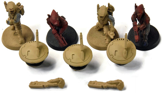 TAU EMPIRE 4 Fire Warrior Strike Team #1 Missing Arm Warhammer 40K
