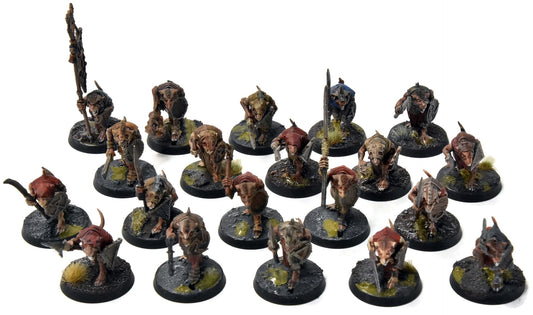 SKAVEN 20 Clanrats #4 WELL PAINTED Warhammer Sigmar
