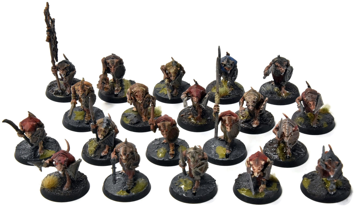 SKAVEN 20 Clanrats #4 WELL PAINTED Warhammer Sigmar