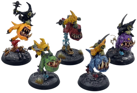 GLOOMSPITE GITZ 5 Squig Hoppers #1 WELL PAINTED Warhammer Sigmar