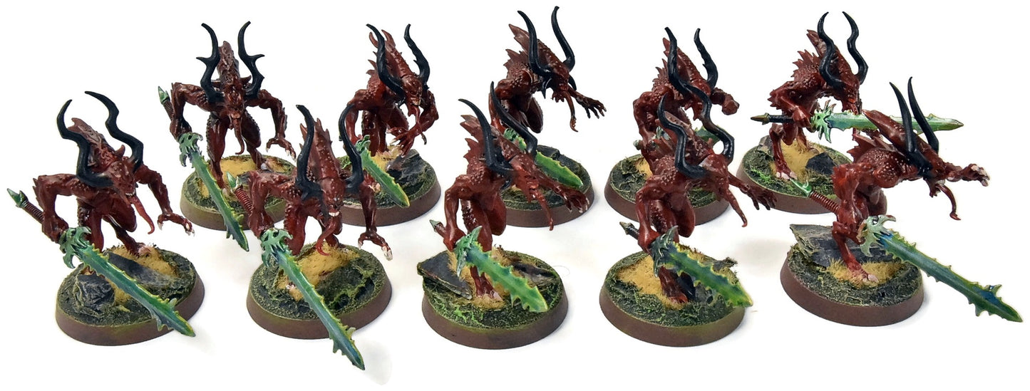 BLADES OF KHORNE 10 Bloodletters #5 WELL PAINTED Sigmar