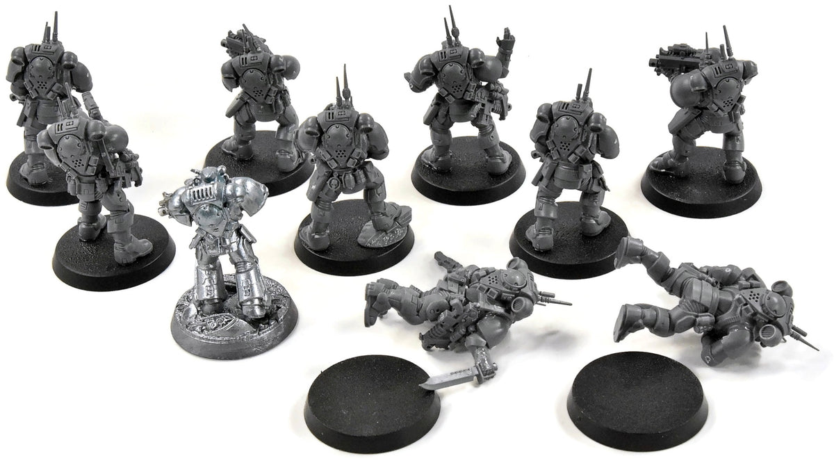 SPACE MARINES 9 Infiltrators & 1 Intercessors #1 Badly Glued Warhammer 40K