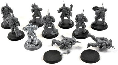 SPACE MARINES 9 Infiltrators & 1 Intercessors #1 Badly Glued Warhammer 40K