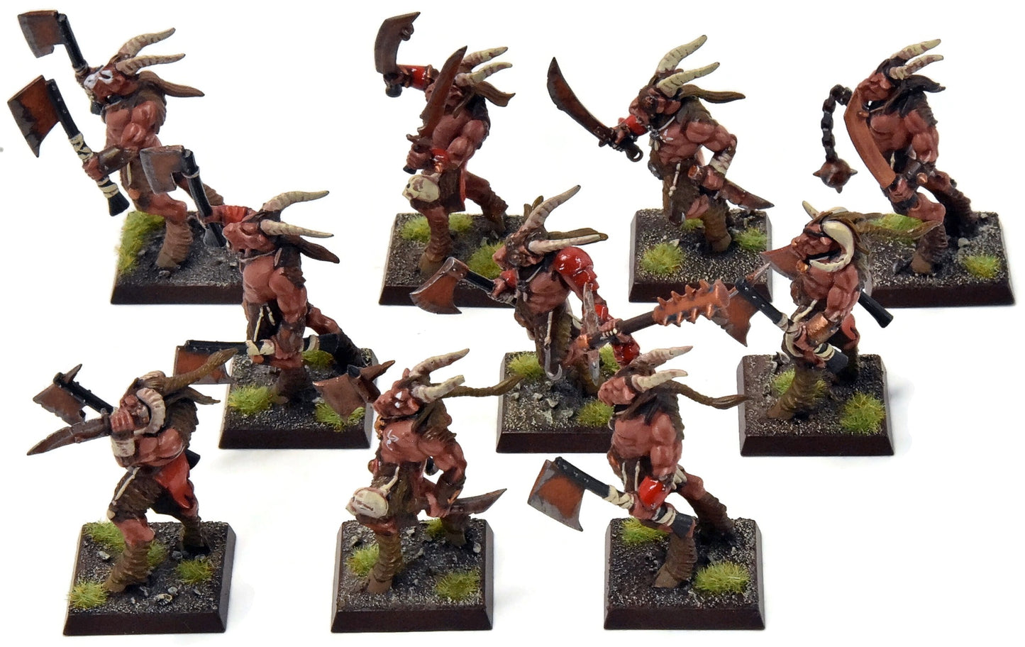 BEASTMEN 10 Gors #3 PRO-PAINTED Fantasy