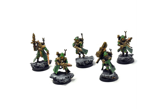 ADEPTUS MECHANICUS 5 Skitarii Vanguard #12 WELL PAINTED Warhammer 40k