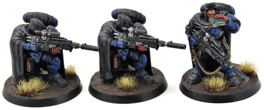 SPACE MARINES 3 Eliminator Squad #11 WELL PAINTED 40K Eliminators