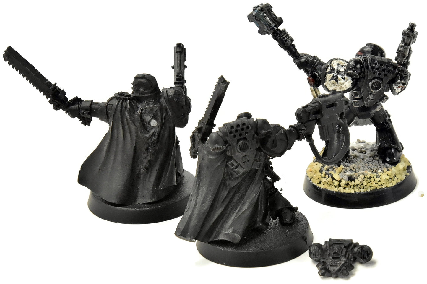 SPACE MARINES 3 Space Marines Commander & Sword Brethen #1 Warhammer 40K