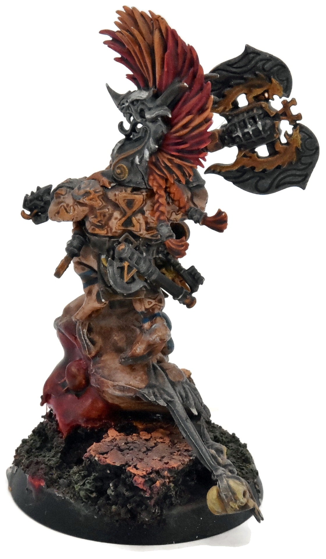 FYRESLAYERS Grimwrath Berzerker #1 WELL PAINTED Warhammer Sigmar