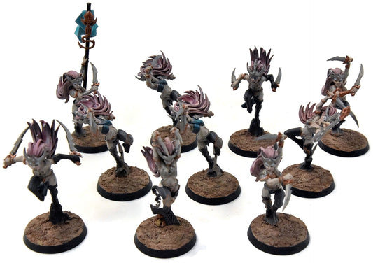 DAUGHTERS OF KHAINE 10 Witch Elves #2 WELL PAINTED Sigmar