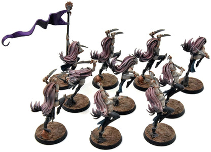 DAUGHTERS OF KHAINE 10 Witch Elves #1 WELL PAINTED Sigmar