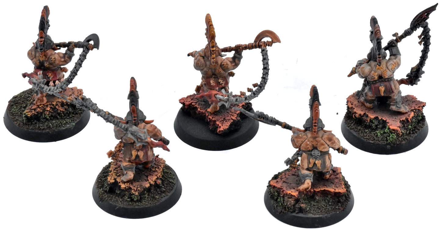 FYRESLAYERS 5 Hearthguard Berzerkers #1 WELL PAINTED Warhammer Sigmar