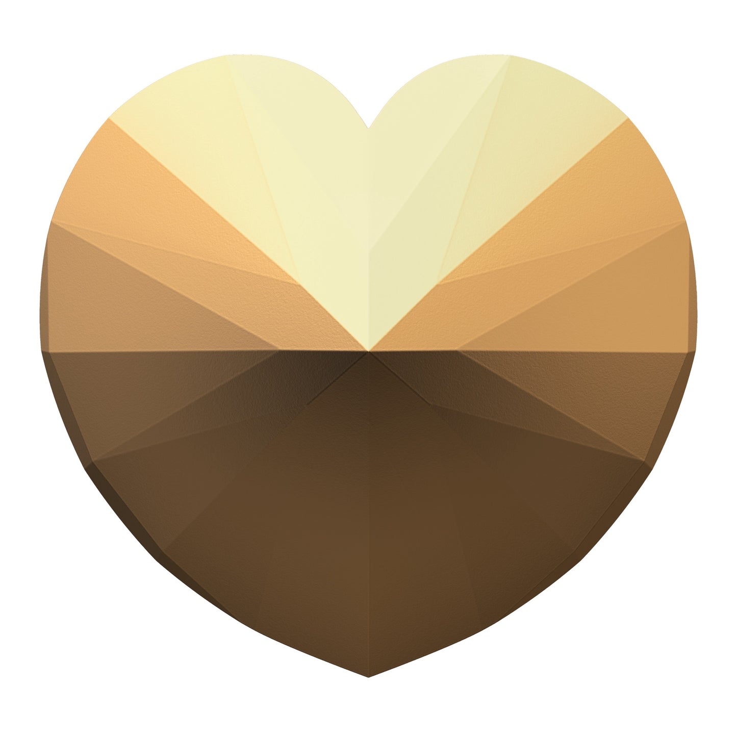 $500 Pure Gold Diamond-Shaped Coin – Heart Diamond