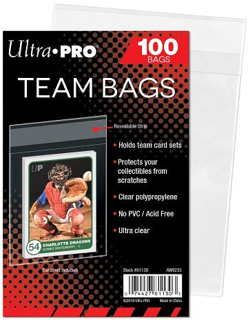 Ultra Pro Sleeves Team Bags Reseal 100ct