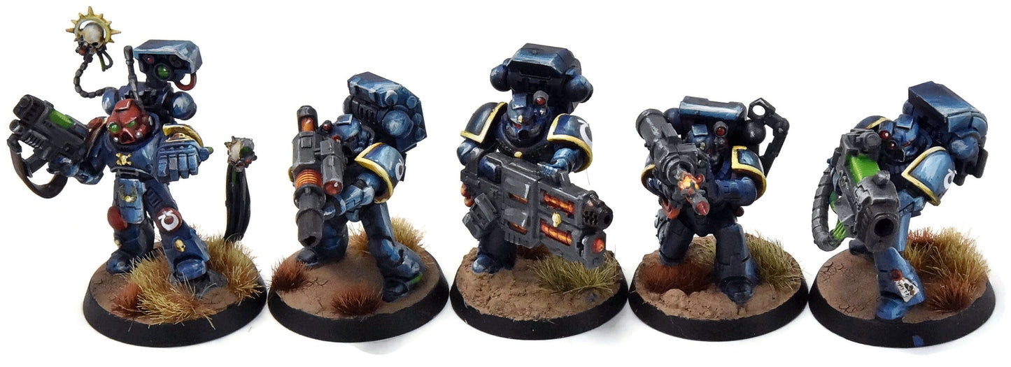 ULTRAMARINES 5 Devastator Squad #1 WELL PAINTED Warhammer 40K