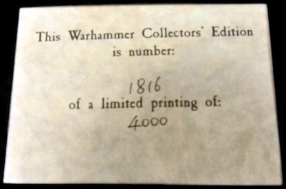 WARHAMMER Collectors Edition 1816/4000 Used