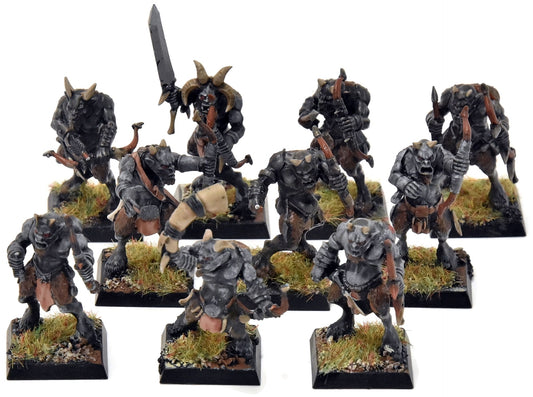 BEASTMEN 10 Ungors With Bows #2 WELL PAINTED Fantasy
