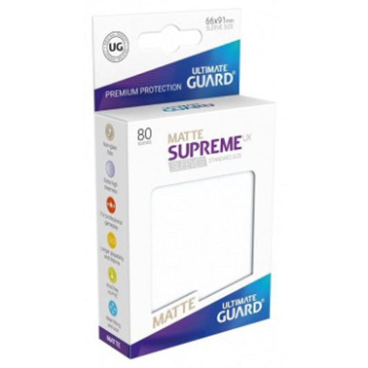 Ultimate Guard Sleeves Supreme Ux Matte Frosted 80Ct