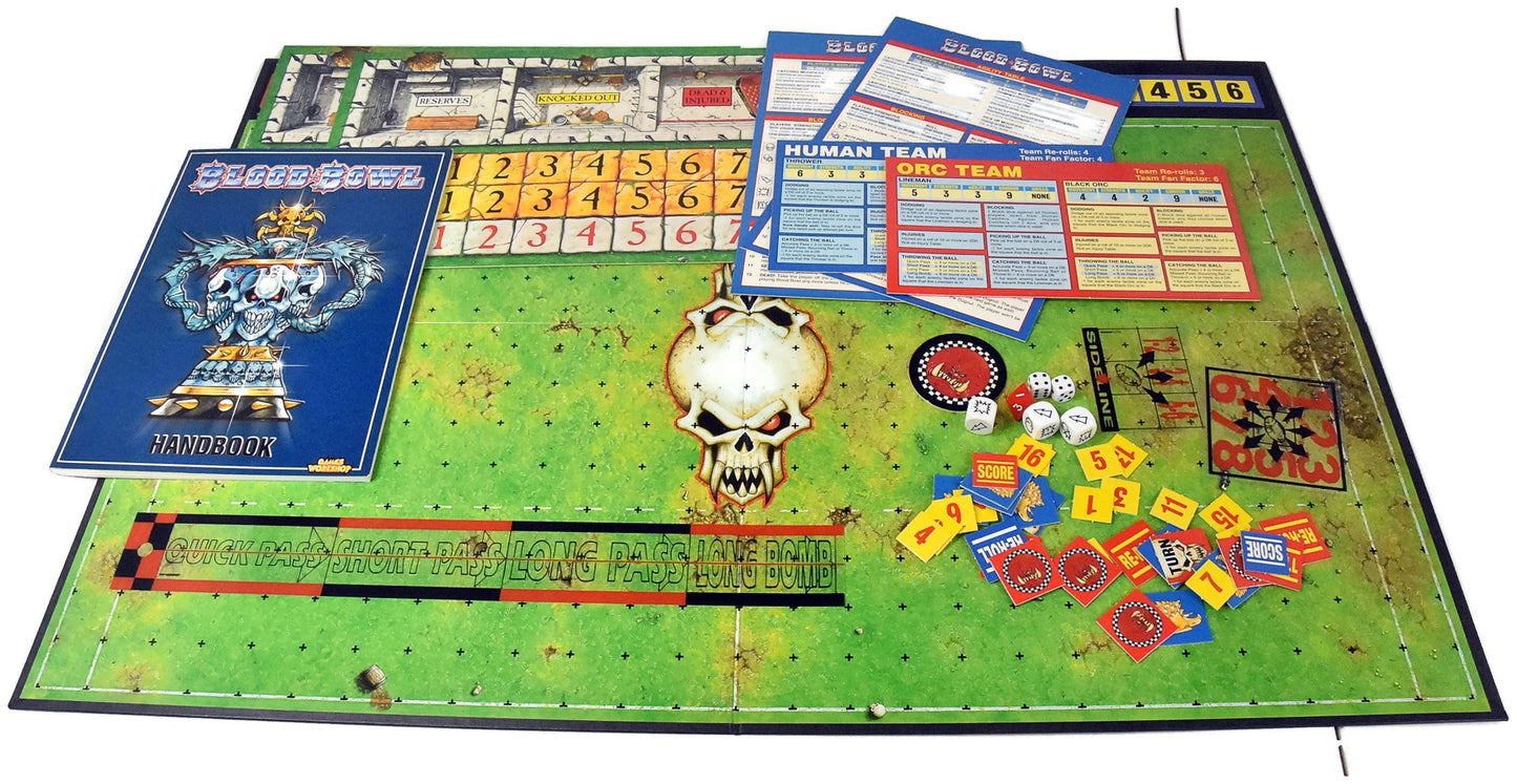 BLOOD BOWL Board Game, Accessories & Book no miniatures Classic Fantasy