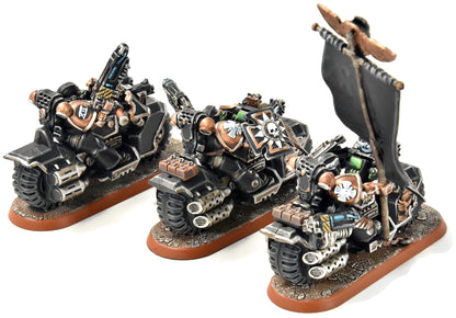 SPACE MARINES 3 Bikers #1 PRO PAINTED Warhammer 40K