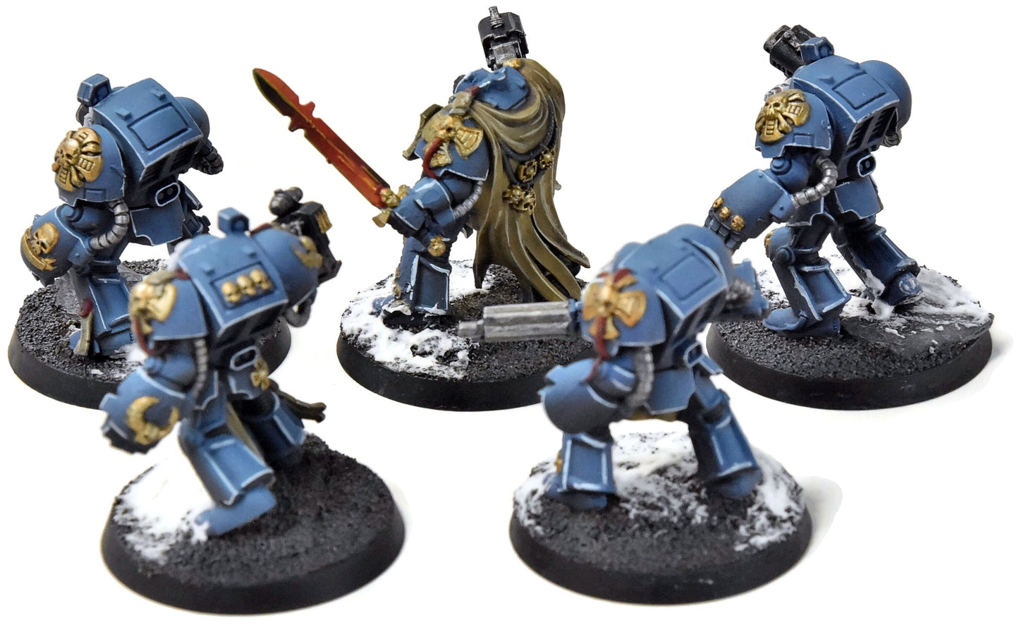 SPACE MARINES 5 Terminators #1 Space Hulk WELL PAINTED Warhammer 40K