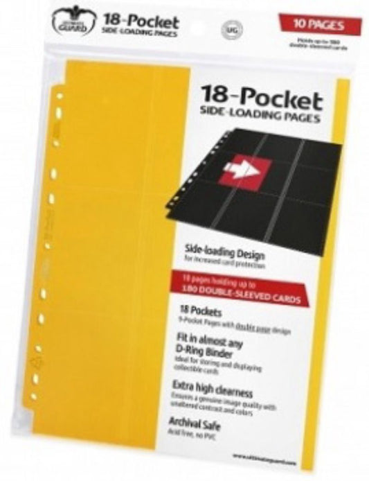Ultimate Guard Supreme Pages Side-Loading 18Pkt Yellow 10Ct