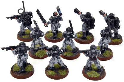 ASTRA MILITARIUM 10 Cadian Shock Troops #22 WELL-PAINTED Warhammer 40K