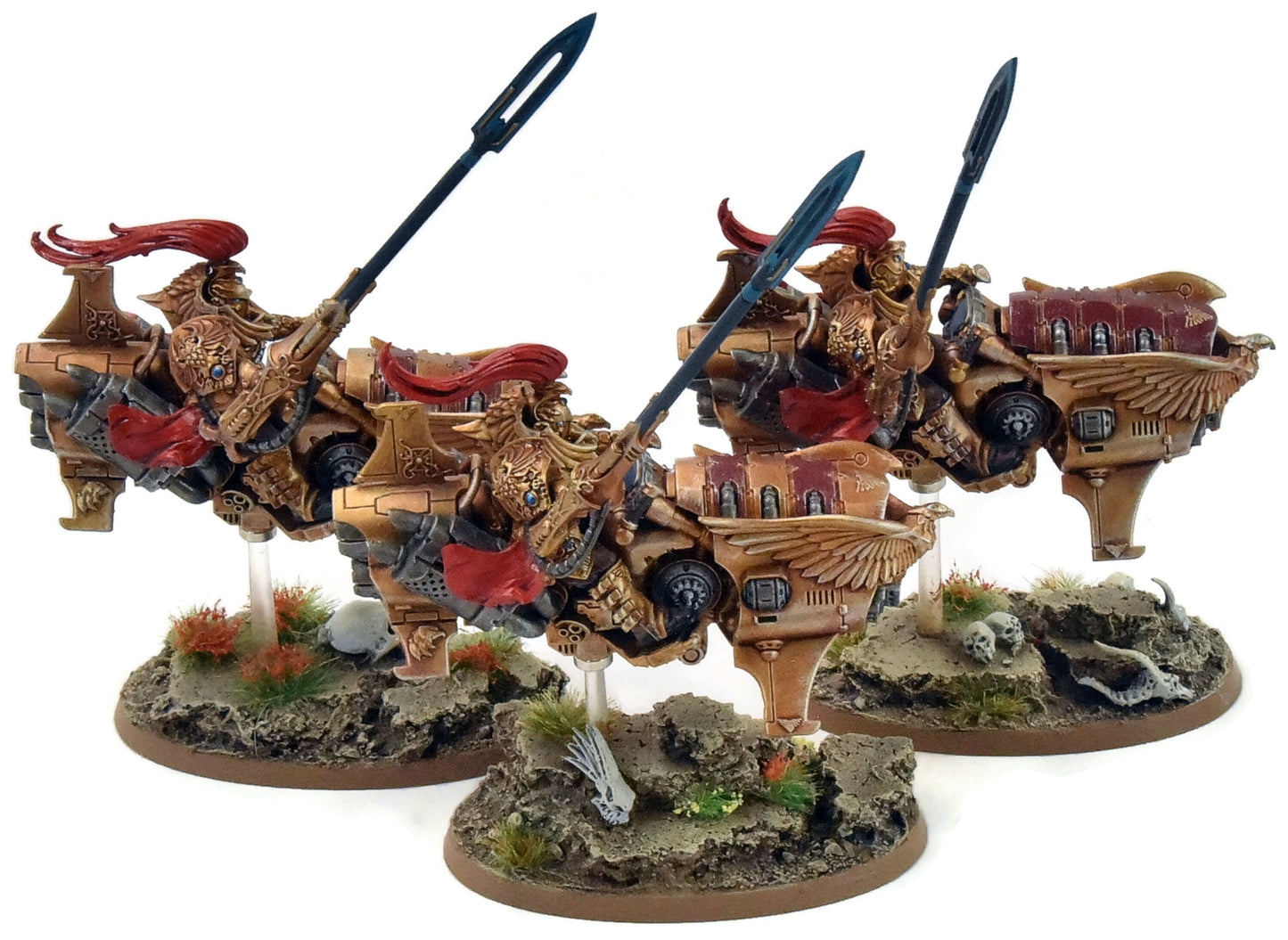 ADEPTUS CUSTODES 3 Dawneagles Jetbikes #1 PRO PAINTED Warhammer 40K