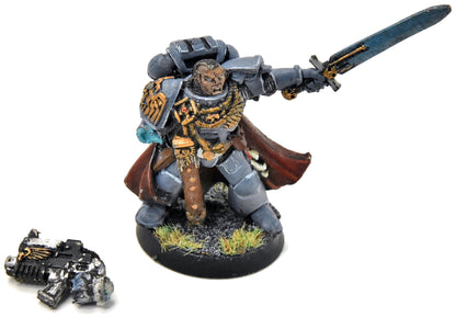 SPACE MARINES Force Commander Captain #1 METAL Warhammer 40K