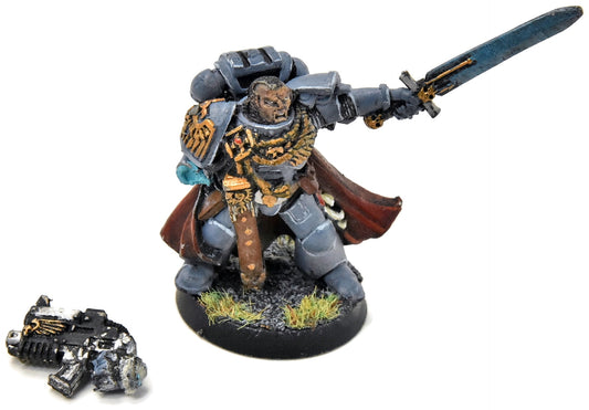 SPACE MARINES Force Commander Captain #1 METAL Warhammer 40K