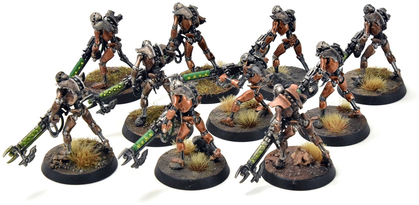 NECRONS 10 Warriors #1 WELL PAINTED Warhammer 40K 4947