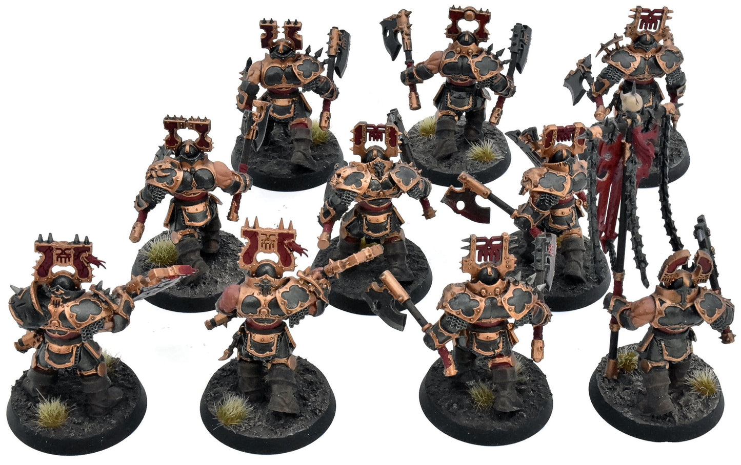 BLADES OF KHORNE 10 Blood Warriors #3 Warhammer Sigmar WELL PAINTED