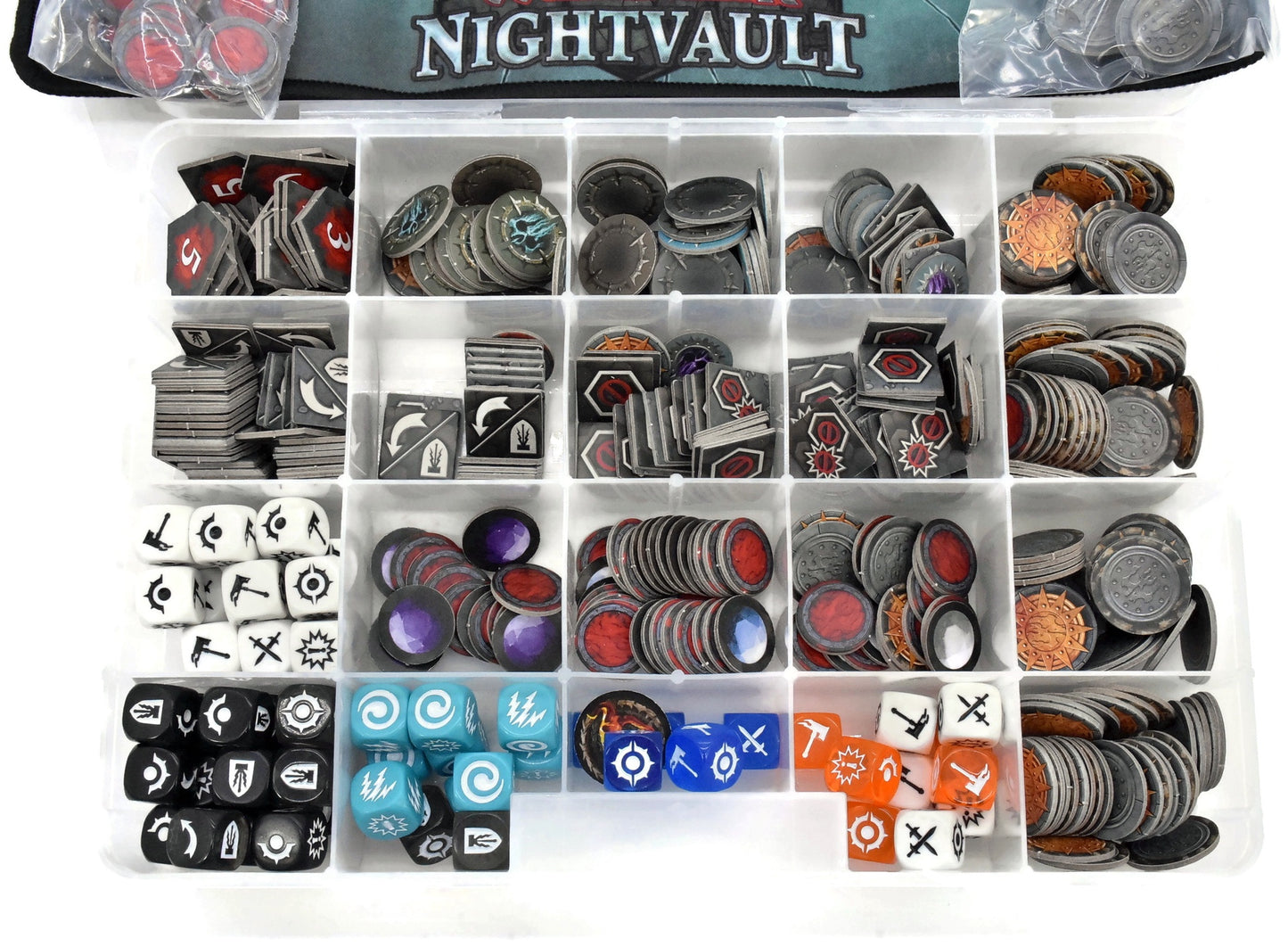 UNDERWORLDS Lot Of Accessories And Tokens #1 Warhammer Sigmar In Direchasm Box