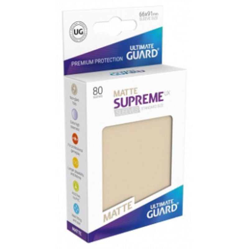 Ultimate Guard Sleeves Supreme Ux Matte Sand 80Ct