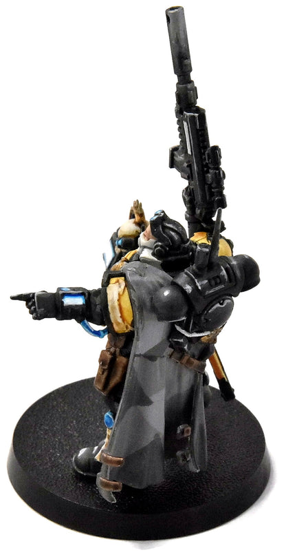 SPACE MARINES Imperial Fists Phobos Captain #4 WELL PAINTED Warhammer 40K