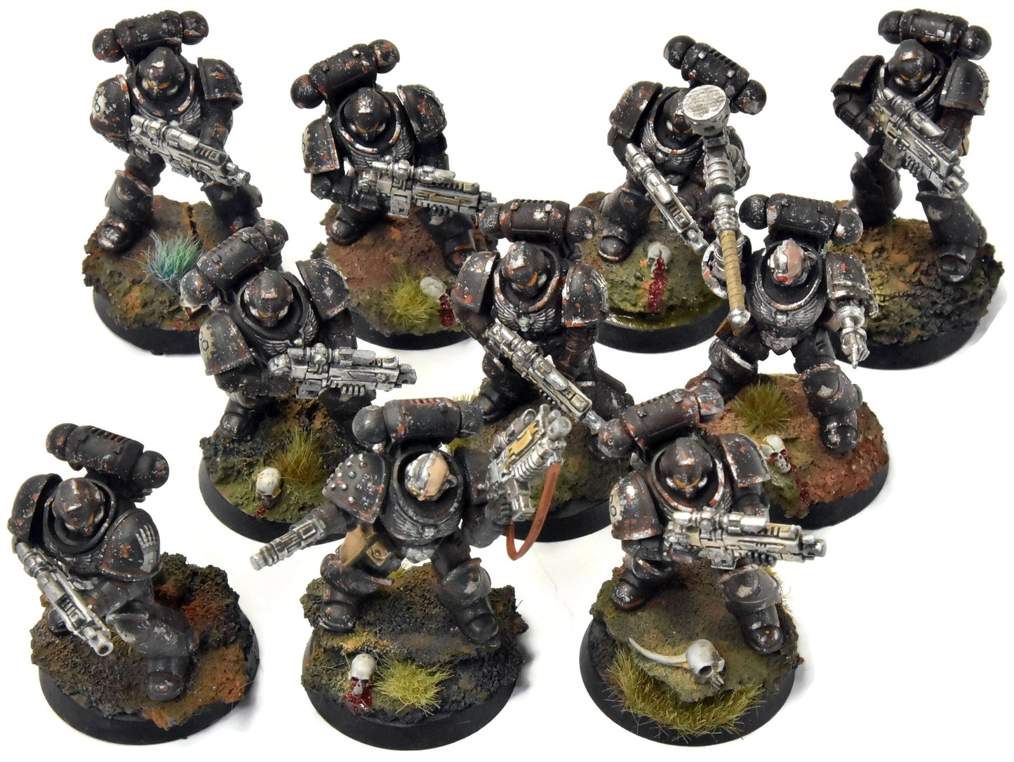 IRON HANDS 10 Intercessors #1 PRO PAINTED Warhammer 40K