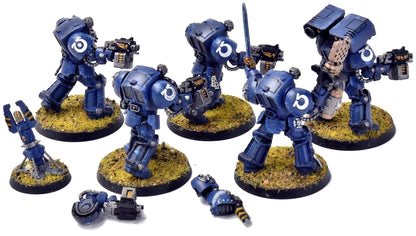 SPACE MARINES 5 Terminators #2 Ultramarines PRO PAINTED Warhammer 40K