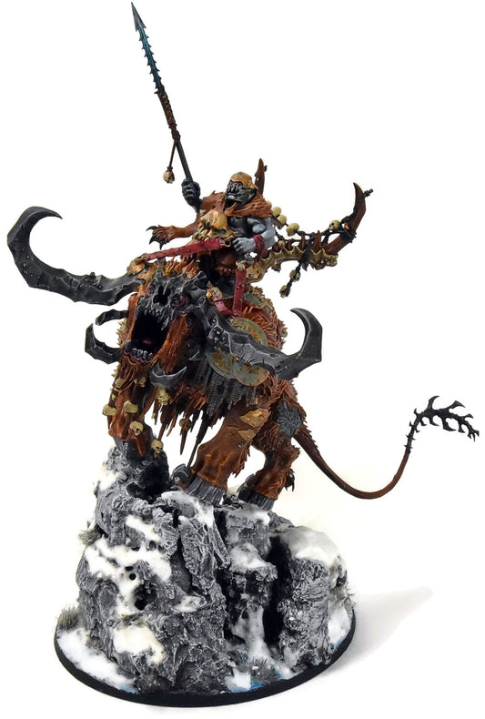 OGOR MAWTRIBES Frostlord on Stonehorn #4 WELL PAINTED Warhammer Sigmar