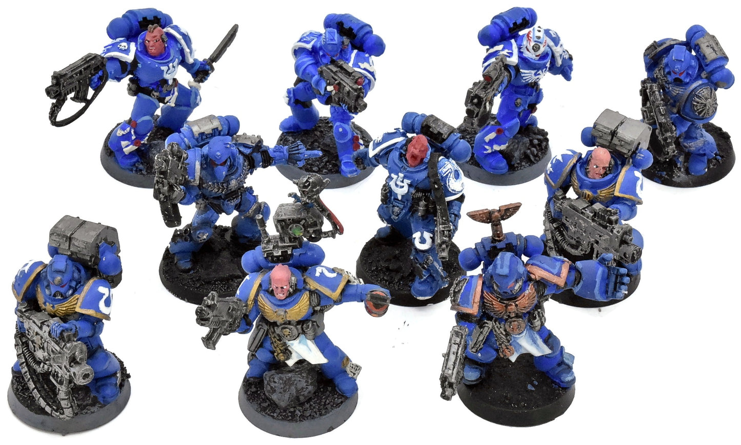 SPACE MARINES 10 Tactical Marines #1 METAL Warhammer 40K