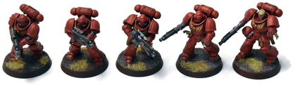 SPACE MARINES 5 Primaris Intercessors #2 WELL PAINTED Warhammer 40K