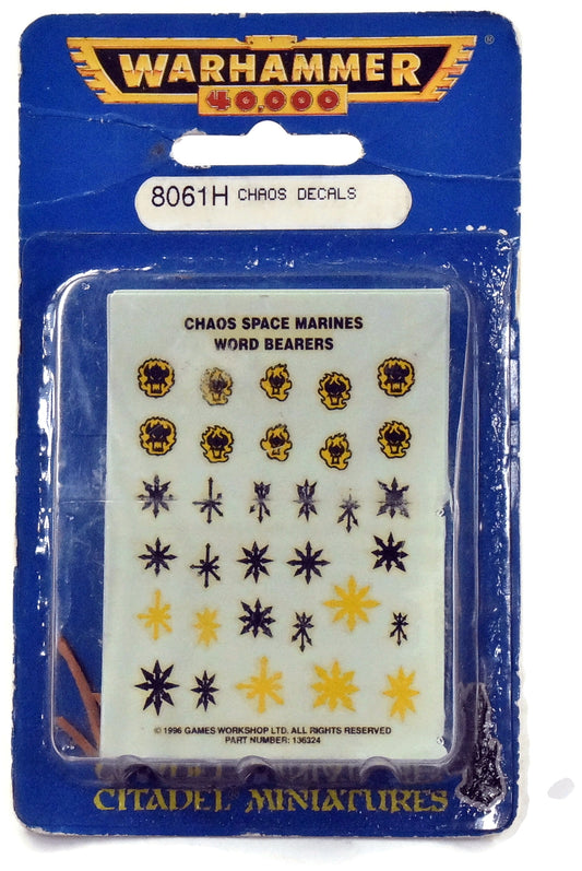 CHAOS SPACE MARINES Chaos Decals New in Box Warhammer 40K 9822