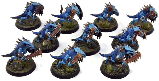 SERAPHON 10 Saurus Warriors #1 WELL PAINTED Sigmar