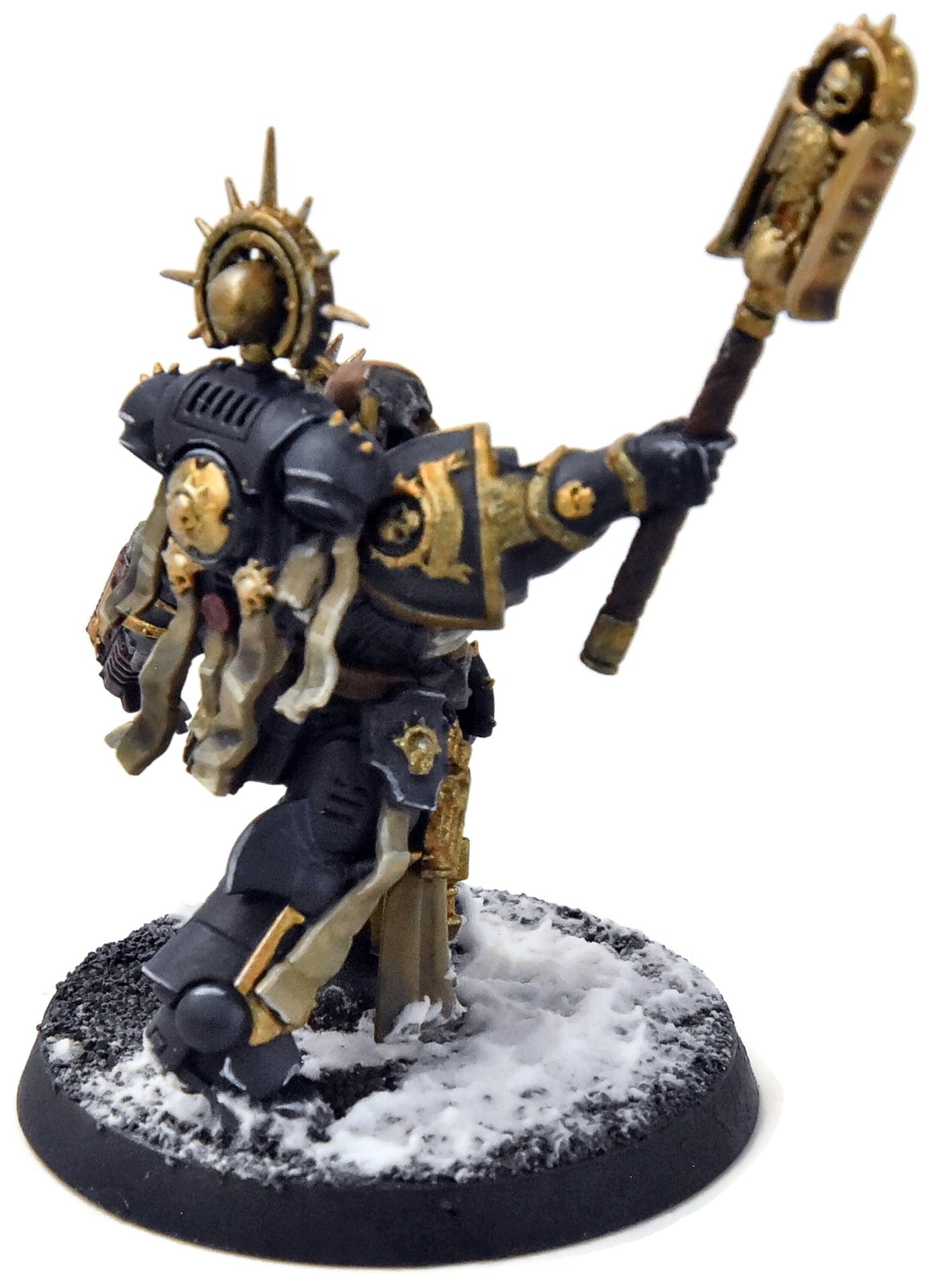 SPACE MARINES Primaris Chaplain Indomitus #1 WELL PAINTED Warhammer 40K