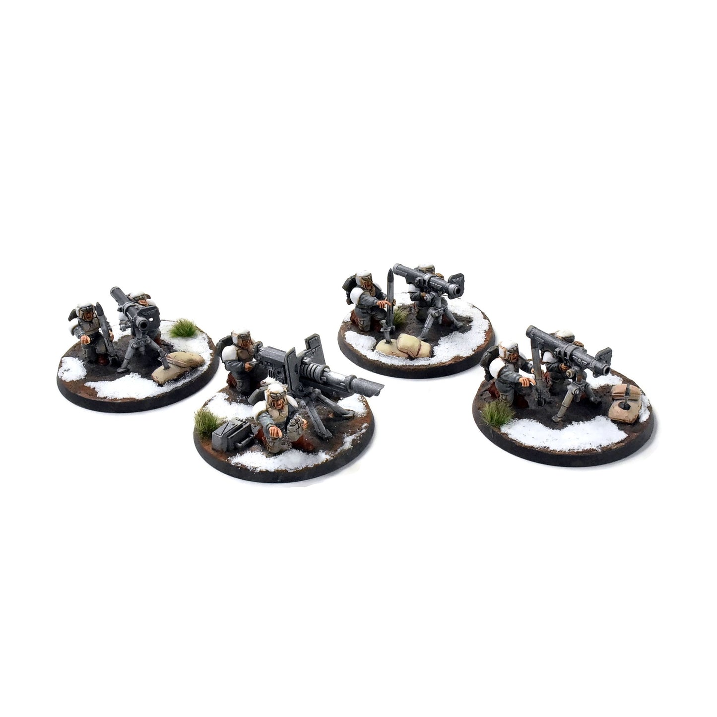 ASTRA MILITARUM 4 Cadian Heavy Weapons Team #4  WELL PAINTED 40K