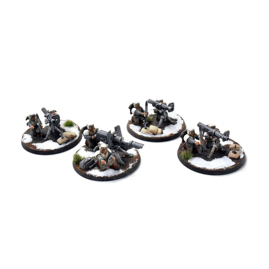 ASTRA MILITARUM 4 Cadian Heavy Weapons Team #4  WELL PAINTED 40K
