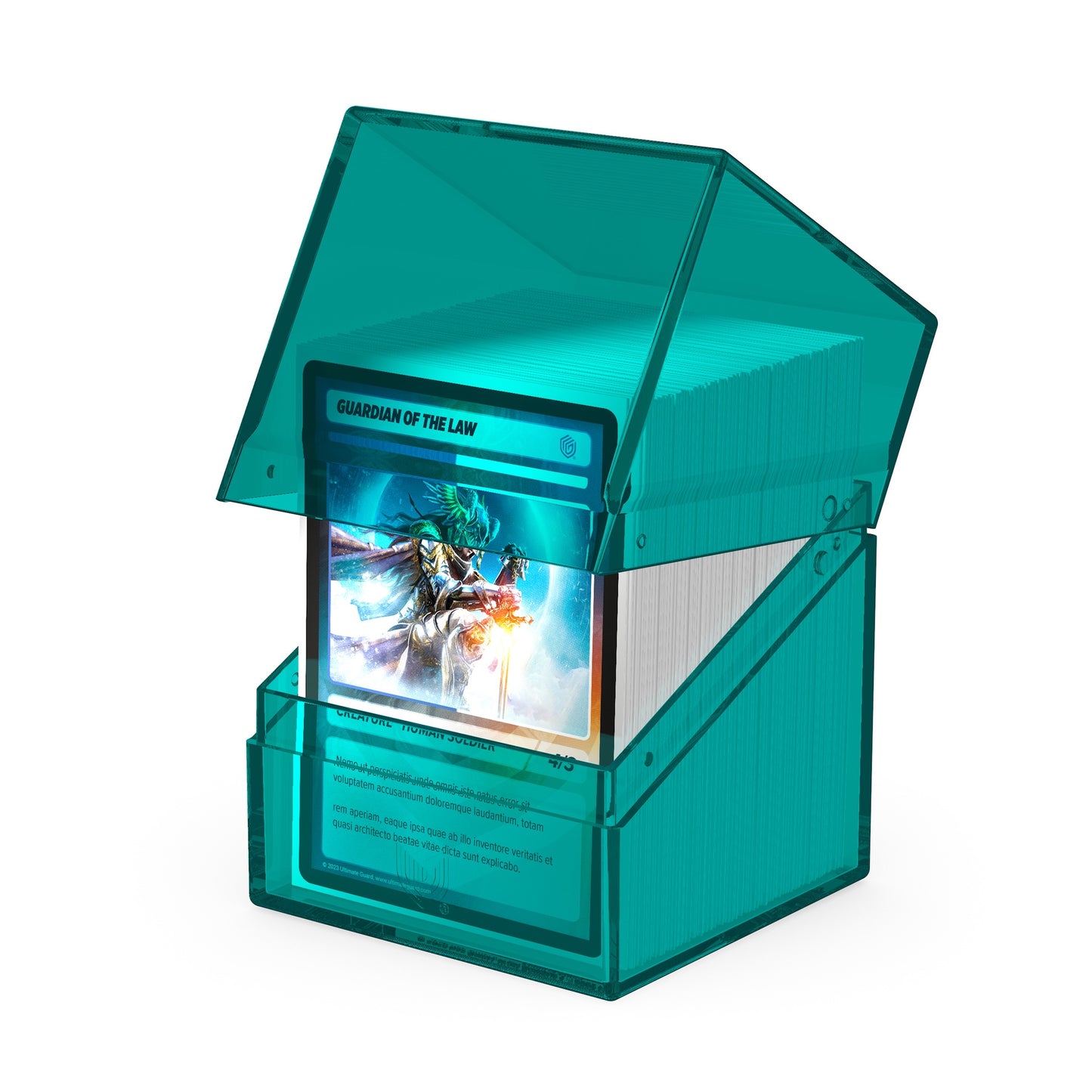 Ultimate Guard Deck Case Boulder 100+ Clear Malachite
