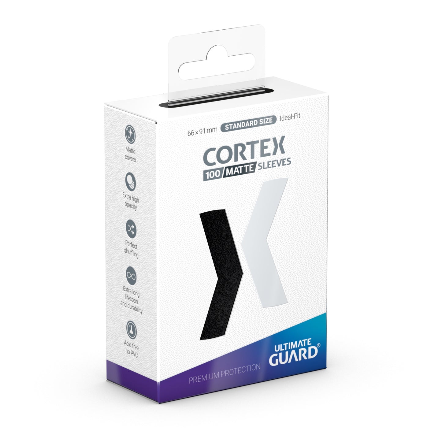Ultimate Guard Sleeves Cortex Std Matte Black 100ct