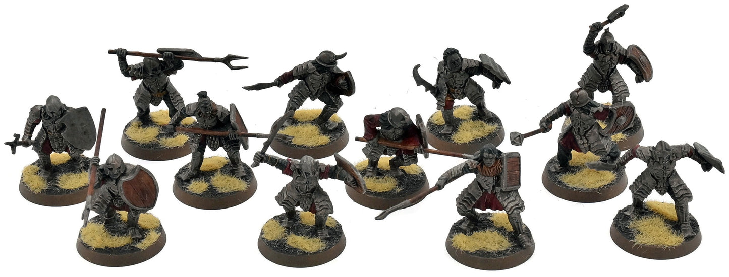 LOTR 12 Morannon Orcs #1 WELL PAINTED Middle Earth Strategy Battle Game