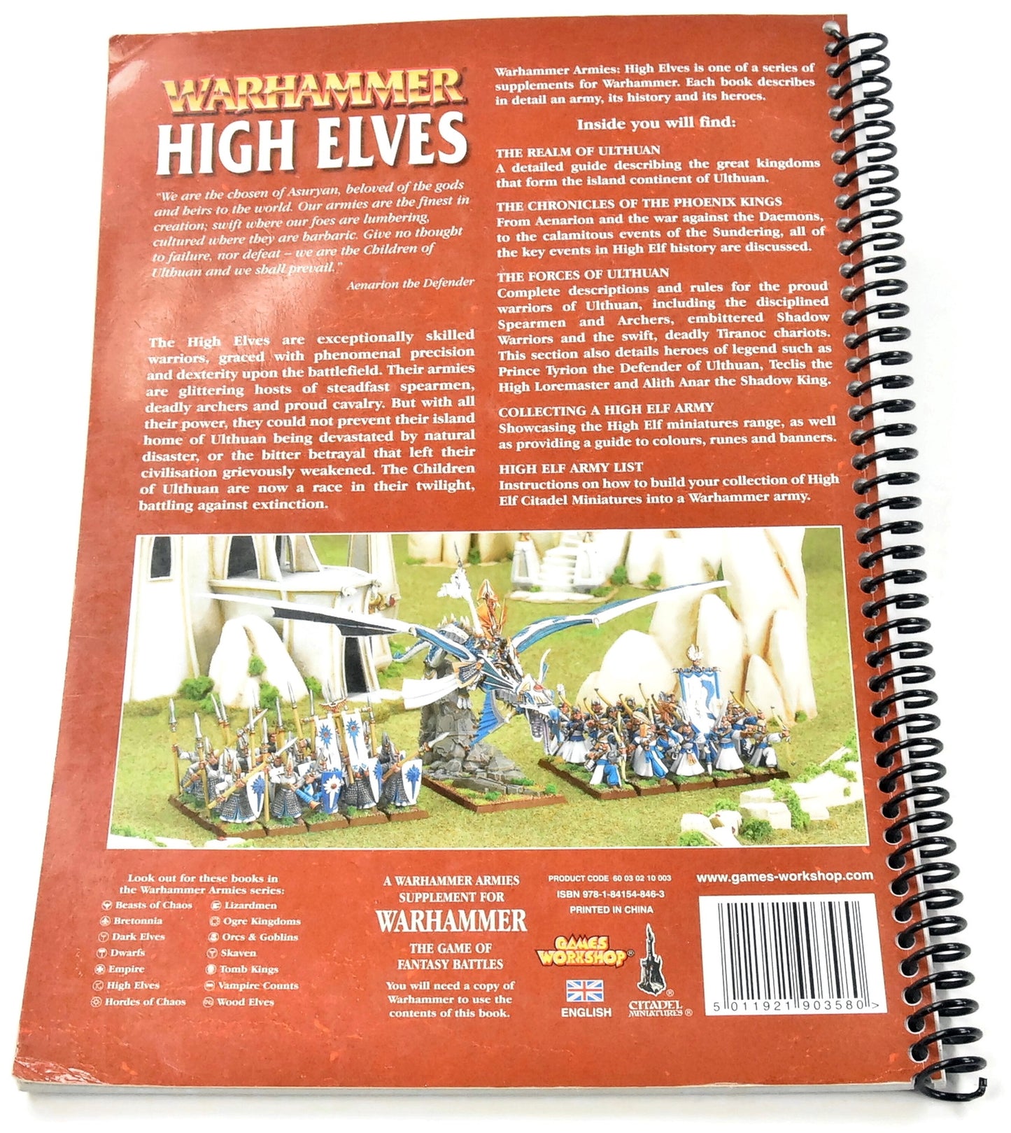 HIGH ELVES codex #2 Fantasy Used Good Condition