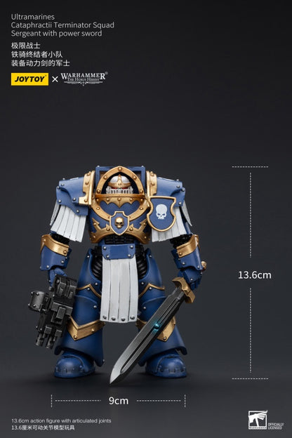 Cataphractii Terminator Squad Sergeant with Power Sword Ultramarines Joy Toy